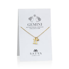 Load image into Gallery viewer, The AstroTwins Gemini Zodiac Necklace