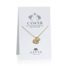 Load image into Gallery viewer, The AstroTwins Cancer Zodiac Necklace