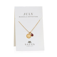 Load image into Gallery viewer, Mandala Birthstone Necklace - July