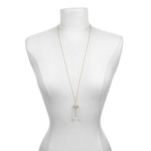 Load image into Gallery viewer, Yoga Girl To The Moon and Back Crystal Necklace