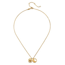 Load image into Gallery viewer, Sun and Moon Gold Necklace