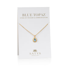 Load image into Gallery viewer, Blue Topaz Gemstone Necklace