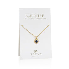 Load image into Gallery viewer, Blue Sapphire Gemstone Necklace