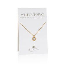 Load image into Gallery viewer, White Topaz Gemstone Necklace