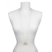 Load image into Gallery viewer, Sacred Silver & Gold Mandala Necklace