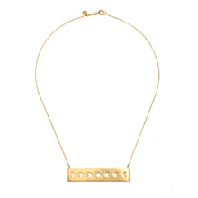 Load image into Gallery viewer, Yoga Girl Moon Phase Statement Necklace