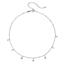 Load image into Gallery viewer, Luminous Beauty Silver Choker Necklace