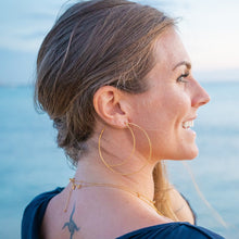 Load image into Gallery viewer, Yoga Girl Moon Hoop Earrings
