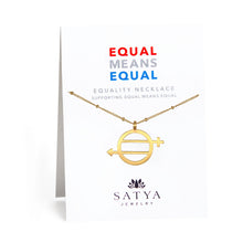 Load image into Gallery viewer, Equal Means Equal - Equality Necklace
