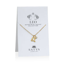 Load image into Gallery viewer, The AstroTwins Leo Zodiac Necklace
