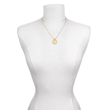 Load image into Gallery viewer, Mandala Zodiac Virgo Sapphire Necklace
