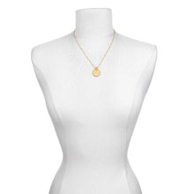 Load image into Gallery viewer, Mandala Zodiac Leo Peridot Necklace
