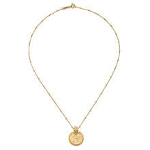 Load image into Gallery viewer, Mandala Zodiac Sagittarius Blue Topaz Necklace
