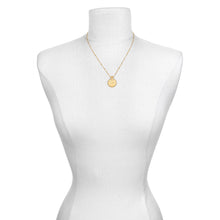 Load image into Gallery viewer, Mandala Zodiac Scorpio Citrine Necklace
