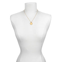 Load image into Gallery viewer, Mandala Zodiac Libra Pink Tourmaline Necklace

