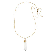 Load image into Gallery viewer, Yoga Girl To The Moon and Back Crystal Necklace
