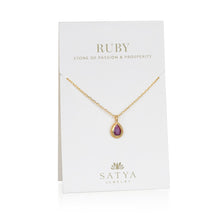 Load image into Gallery viewer, Ruby Gemstone Necklace

