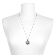 Load image into Gallery viewer, Silver Be Present Hamsa Necklace
