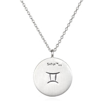 Load image into Gallery viewer, Silver Zodiac Gemini Pearl Necklace
